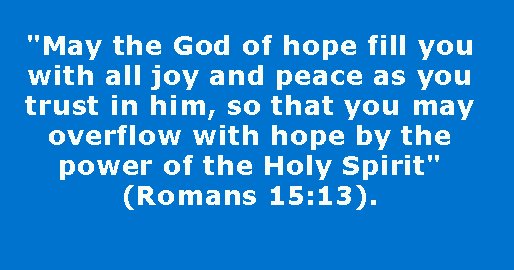 Romans 15:13, Be Filled with Joy and Peace